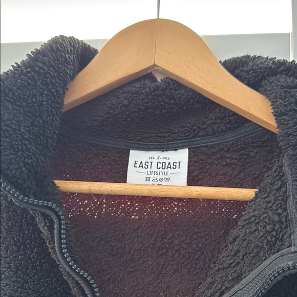 Black Zip Up Sweater - Picture 3 of 4